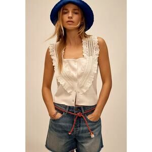 Pilcro Crafted Bib Sweater Tank - XXS